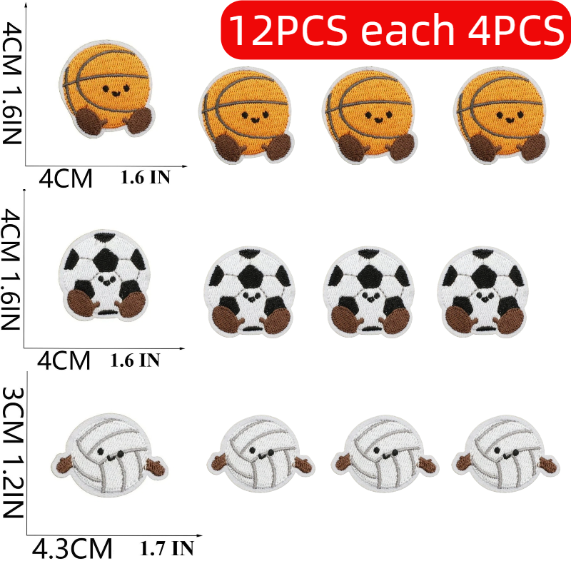 Badminton Scoreboard - Various Sports Designs Patches 10/12PCS Wholesale