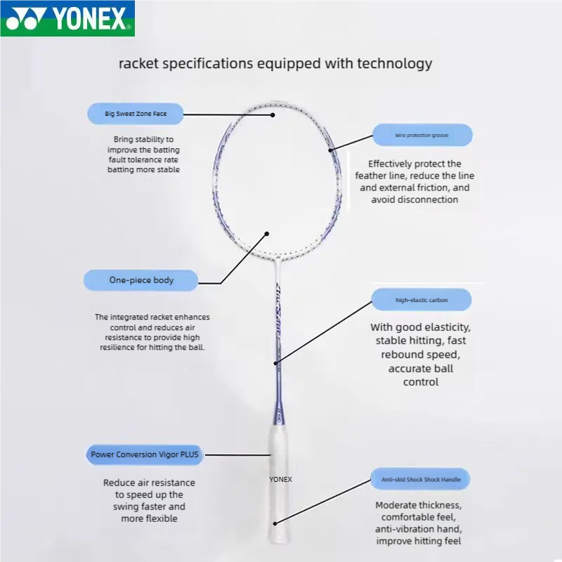 YONEX ARCSABER 8 badminton rac - Yonex Racket Carbon recension och pris