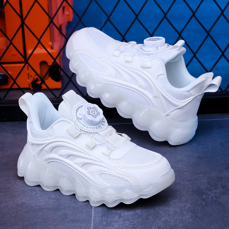 Children's White School Shoes  - Badminton Junior recension och pris