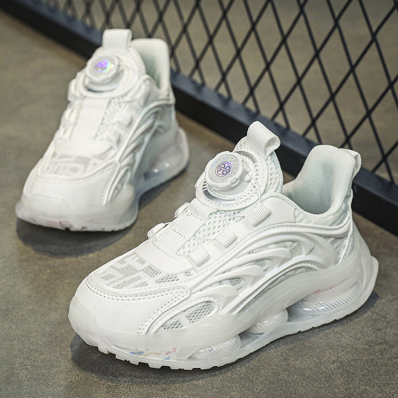 Children's White School Shoes  - Badminton Junior recension och pris