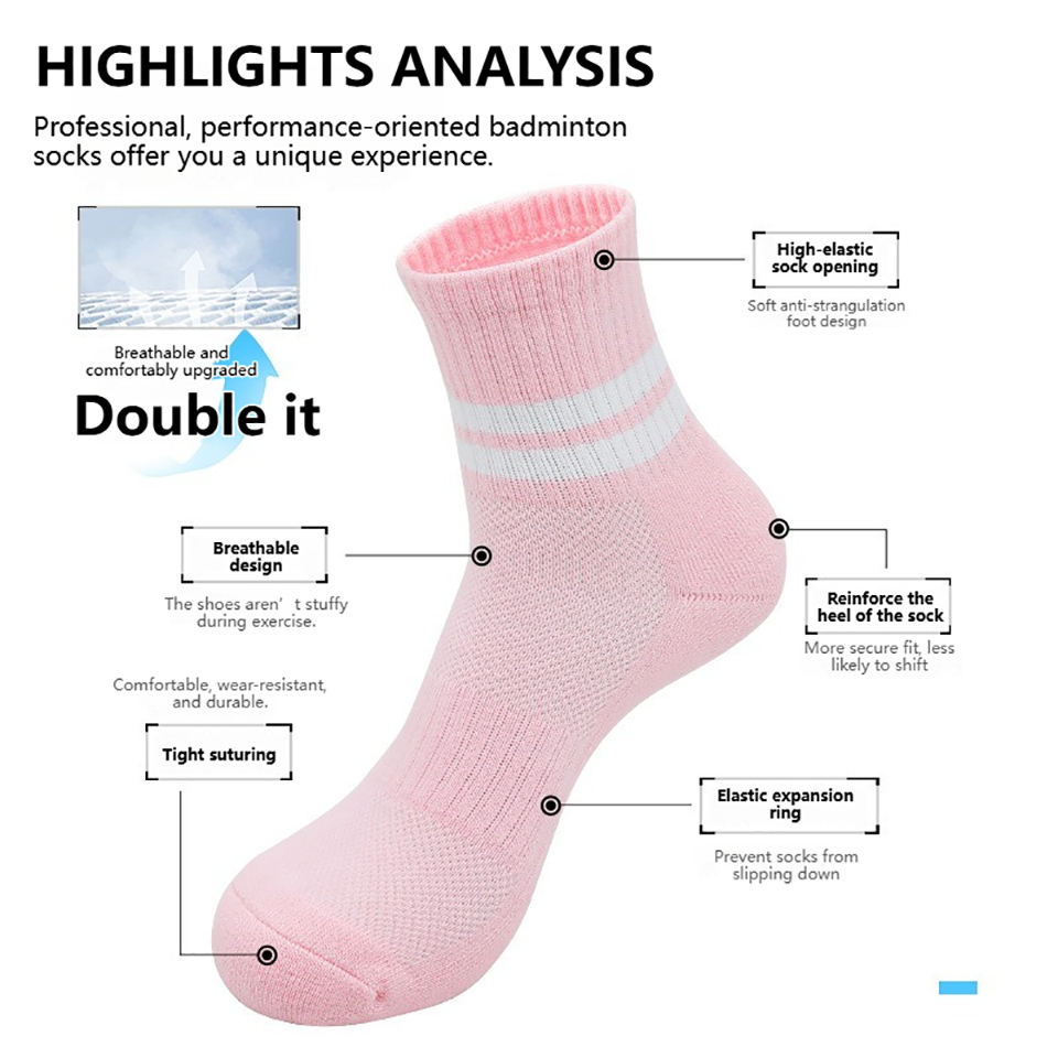 Loogdeel Cotton Non-slip Breat - Ankle Support Badminton recension och pris