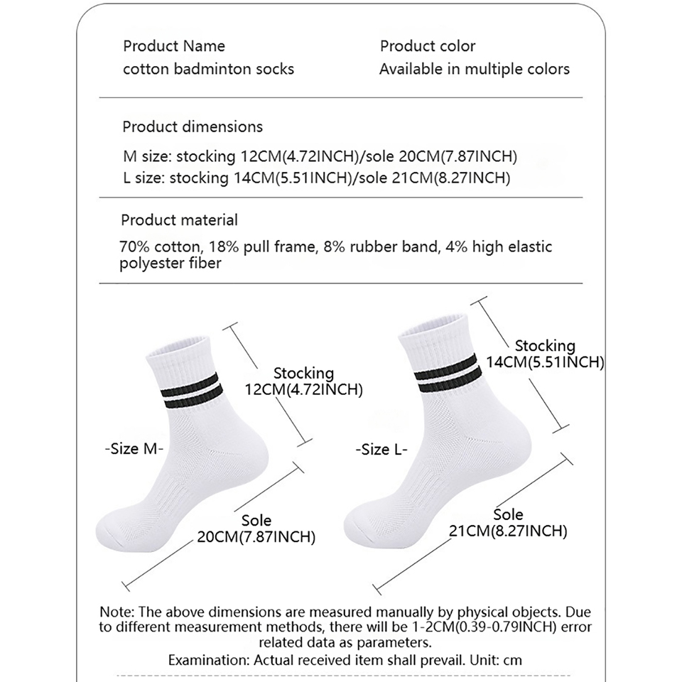 Loogdeel Cotton Non-slip Breat - Ankle Support Badminton recension och pris
