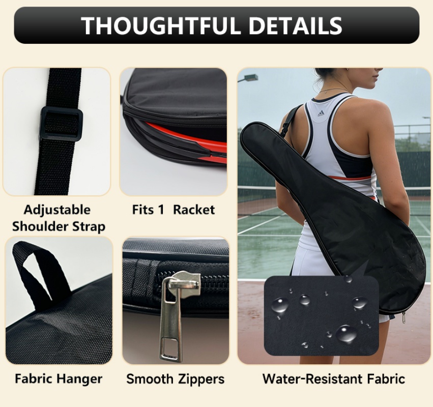 Tennis Racket Cover Portable S - Racket Cover Bag recension och pris