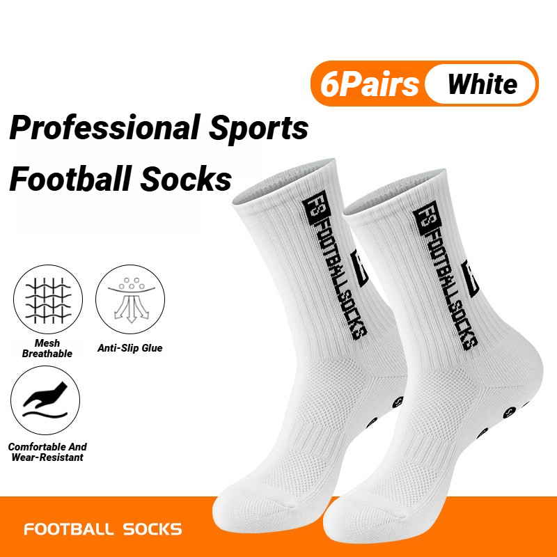 6Pairs Non Slip Grip Socks For - Ankle Support Badminton recension och pris