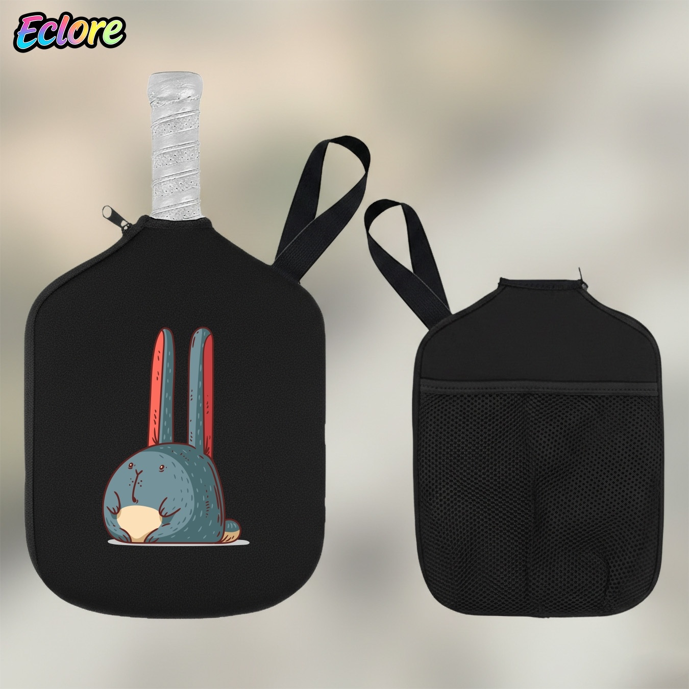 Cute Rabbit Pickleball Paddle  - Racket Cover Bag recension och pris