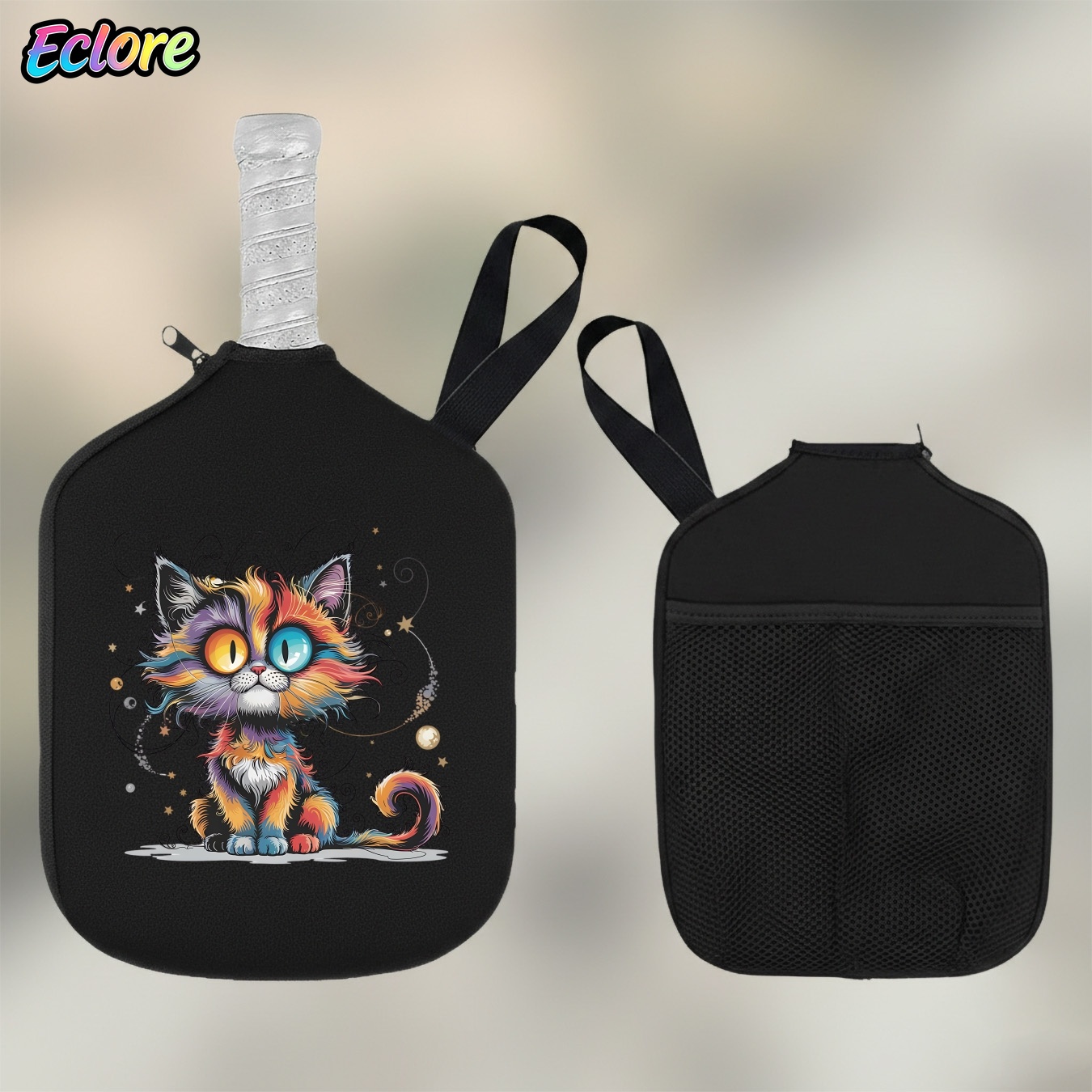 Galaxy Star Cat Pickleball Pad - Racket Cover Bag recension och pris